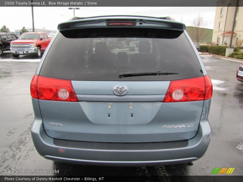 Blue Mirage Metallic / Stone 2009 Toyota Sienna LE