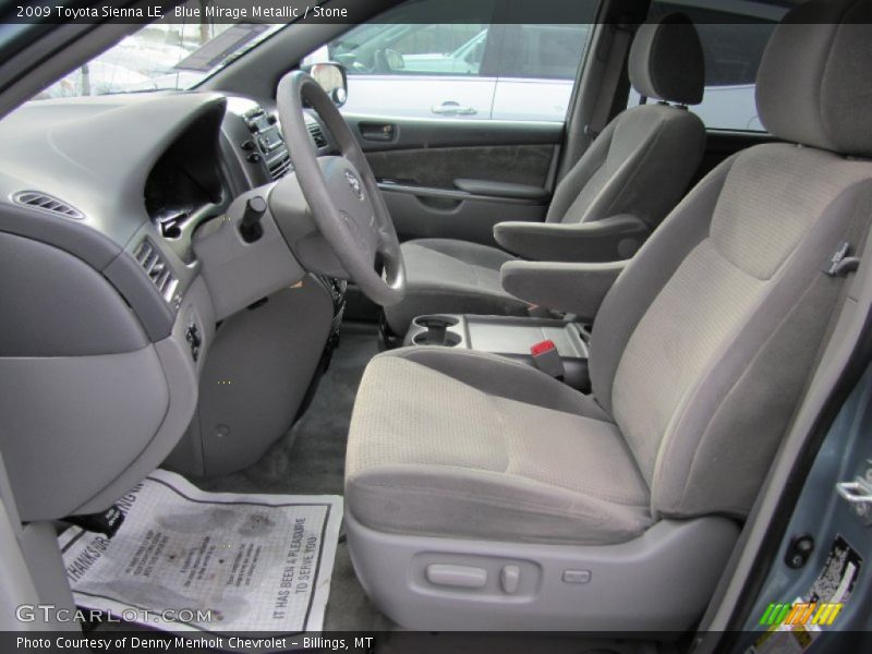 Blue Mirage Metallic / Stone 2009 Toyota Sienna LE