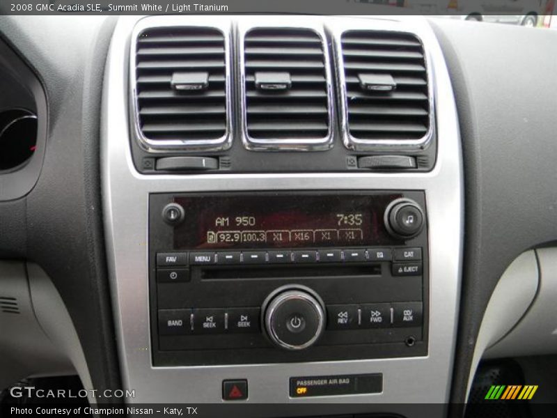 Summit White / Light Titanium 2008 GMC Acadia SLE