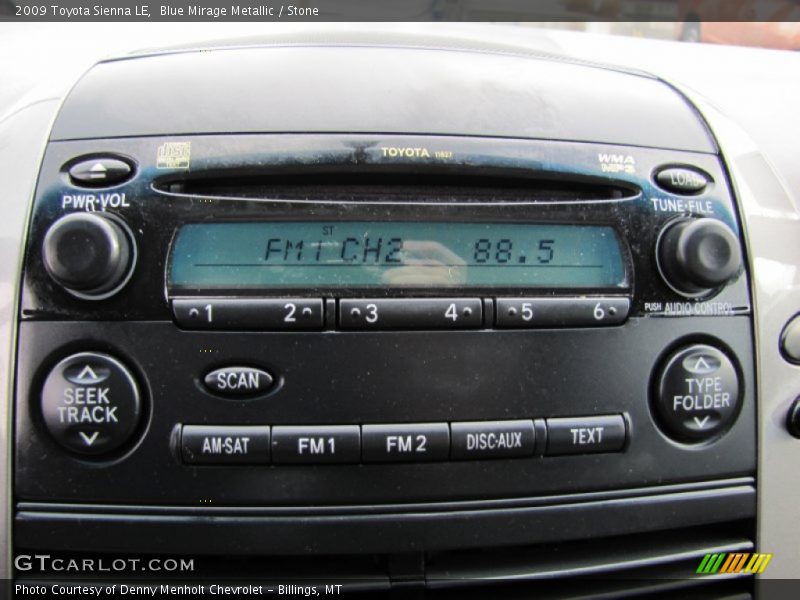 Blue Mirage Metallic / Stone 2009 Toyota Sienna LE