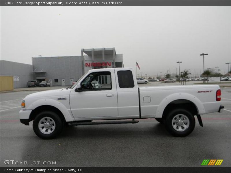 Oxford White / Medium Dark Flint 2007 Ford Ranger Sport SuperCab