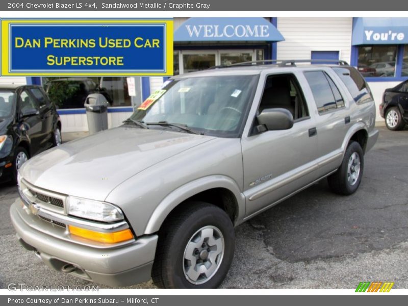 Sandalwood Metallic / Graphite Gray 2004 Chevrolet Blazer LS 4x4