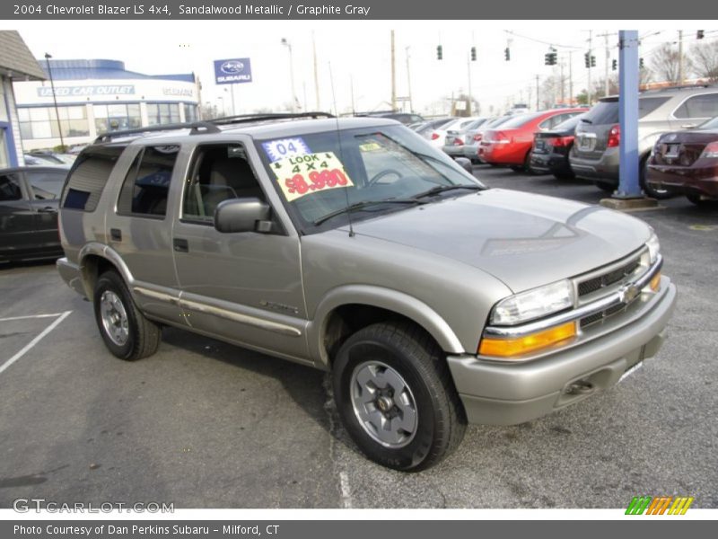 Sandalwood Metallic / Graphite Gray 2004 Chevrolet Blazer LS 4x4