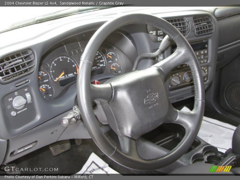 Sandalwood Metallic / Graphite Gray 2004 Chevrolet Blazer LS 4x4