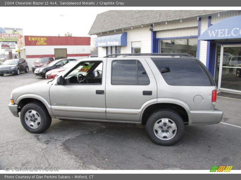 Sandalwood Metallic / Graphite Gray 2004 Chevrolet Blazer LS 4x4