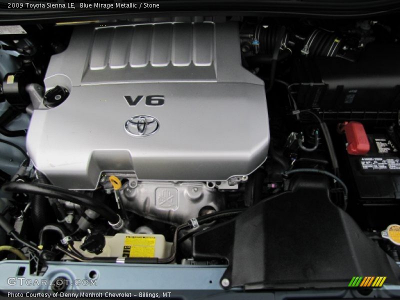 Blue Mirage Metallic / Stone 2009 Toyota Sienna LE