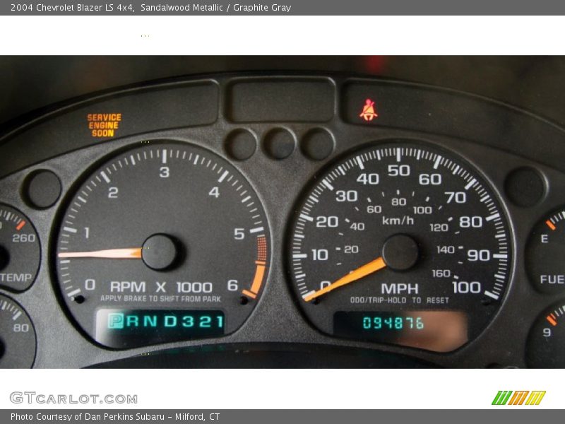 Sandalwood Metallic / Graphite Gray 2004 Chevrolet Blazer LS 4x4