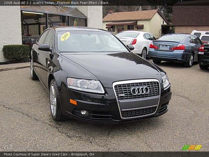 Phantom Black Pearl Effect / Black 2008 Audi A6 3.2 quattro Sedan