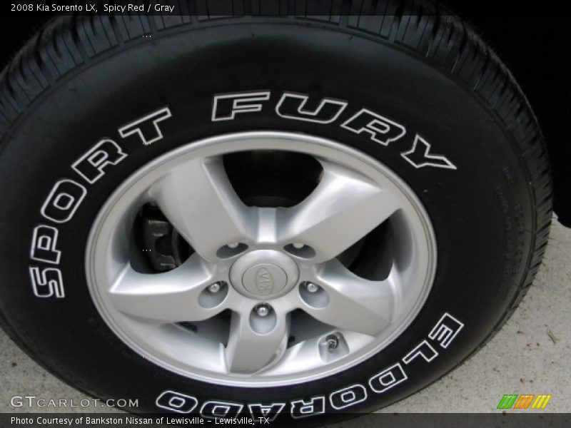 Spicy Red / Gray 2008 Kia Sorento LX