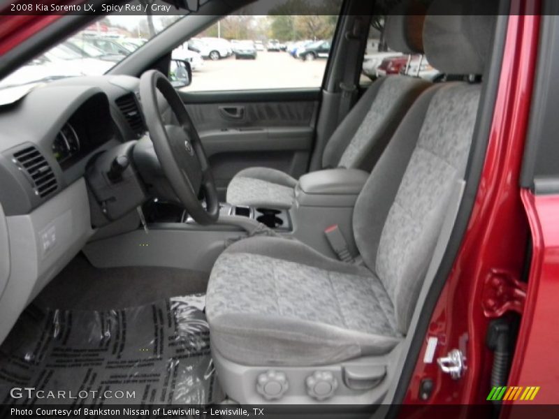 Spicy Red / Gray 2008 Kia Sorento LX