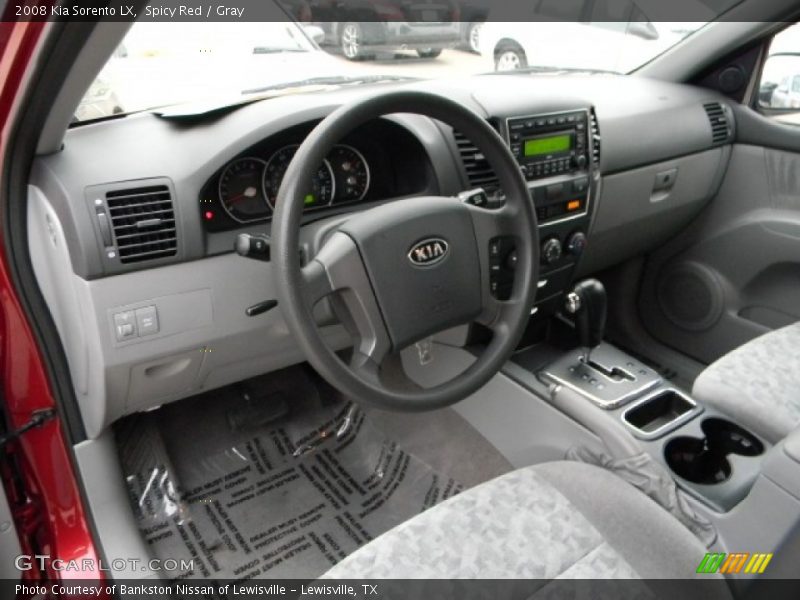 Spicy Red / Gray 2008 Kia Sorento LX