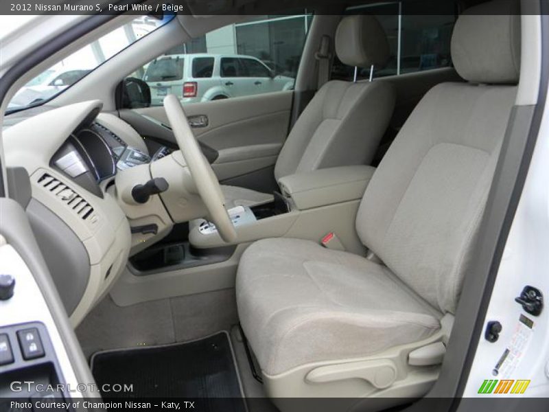  2012 Murano S Beige Interior