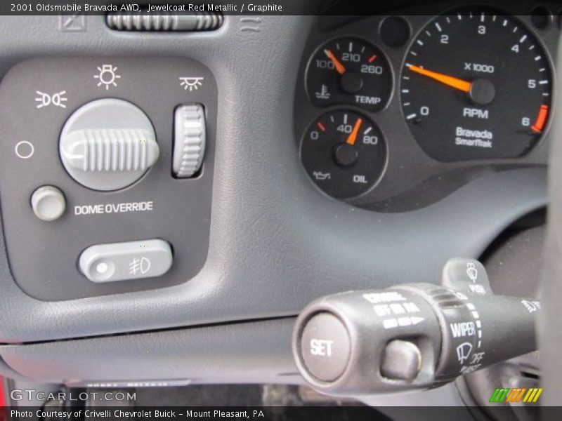 Controls of 2001 Bravada AWD