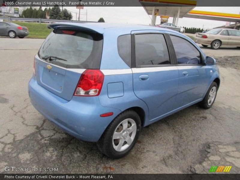 Pastel Blue Metallic / Gray 2005 Chevrolet Aveo LS Hatchback