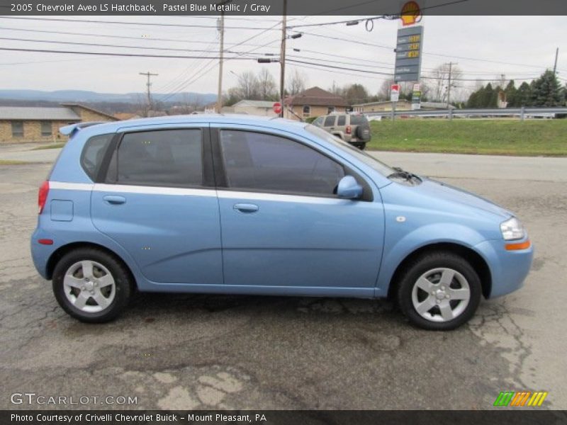 Pastel Blue Metallic / Gray 2005 Chevrolet Aveo LS Hatchback