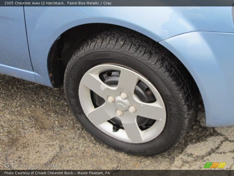 Pastel Blue Metallic / Gray 2005 Chevrolet Aveo LS Hatchback