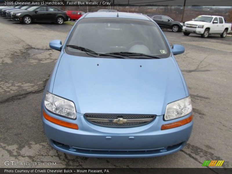 Pastel Blue Metallic / Gray 2005 Chevrolet Aveo LS Hatchback