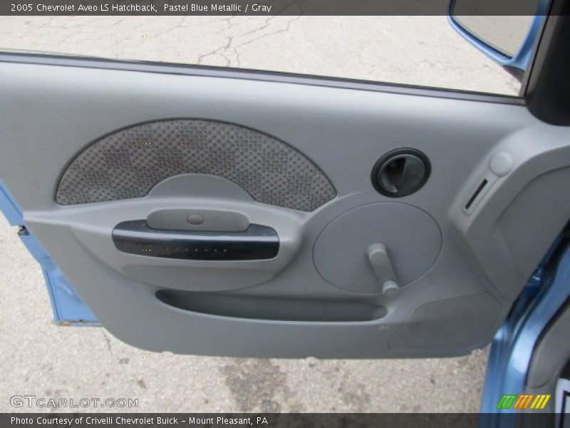 Pastel Blue Metallic / Gray 2005 Chevrolet Aveo LS Hatchback