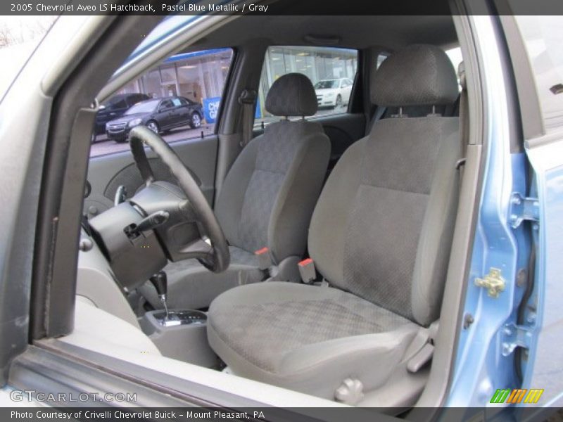 Pastel Blue Metallic / Gray 2005 Chevrolet Aveo LS Hatchback