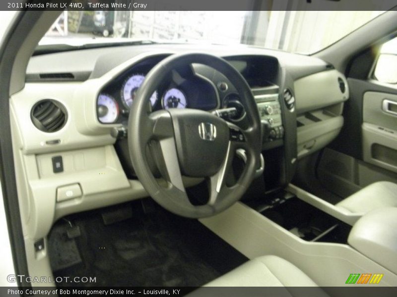 Taffeta White / Gray 2011 Honda Pilot LX 4WD