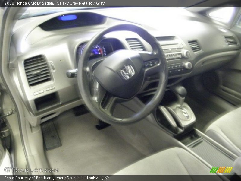 Galaxy Gray Metallic / Gray 2008 Honda Civic LX Sedan