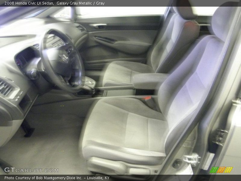 Galaxy Gray Metallic / Gray 2008 Honda Civic LX Sedan