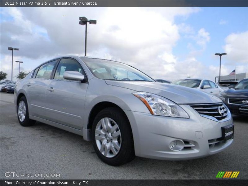 Brilliant Silver / Charcoal 2012 Nissan Altima 2.5 S