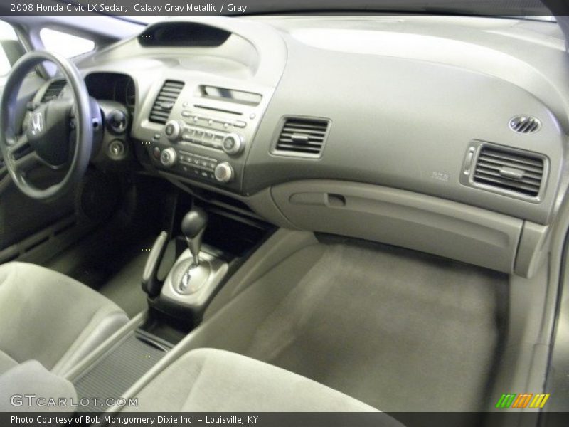 Galaxy Gray Metallic / Gray 2008 Honda Civic LX Sedan