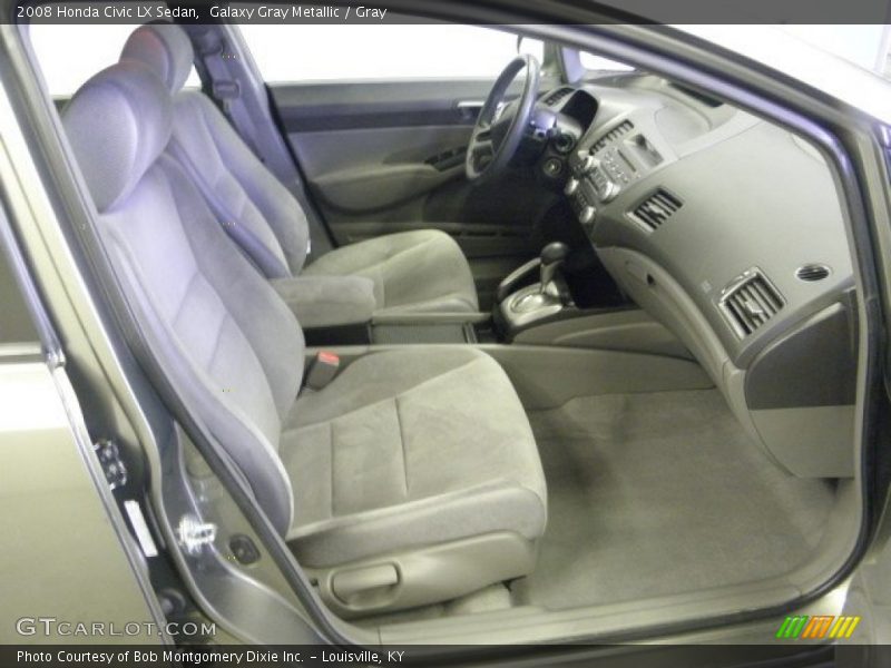 Galaxy Gray Metallic / Gray 2008 Honda Civic LX Sedan