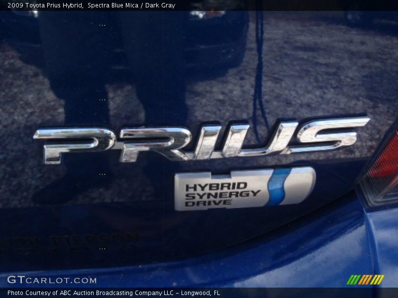 Spectra Blue Mica / Dark Gray 2009 Toyota Prius Hybrid