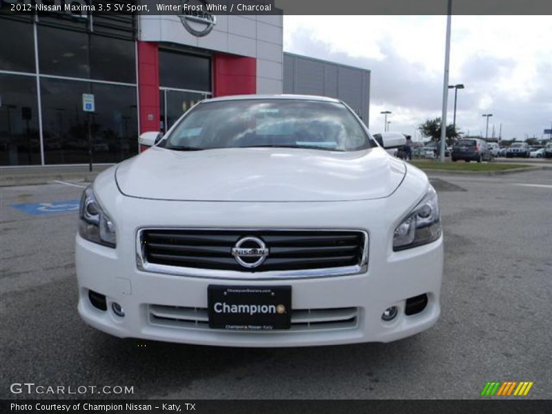 Winter Frost White / Charcoal 2012 Nissan Maxima 3.5 SV Sport