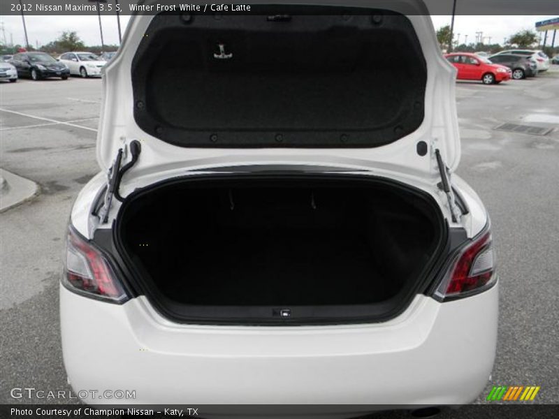 Winter Frost White / Cafe Latte 2012 Nissan Maxima 3.5 S