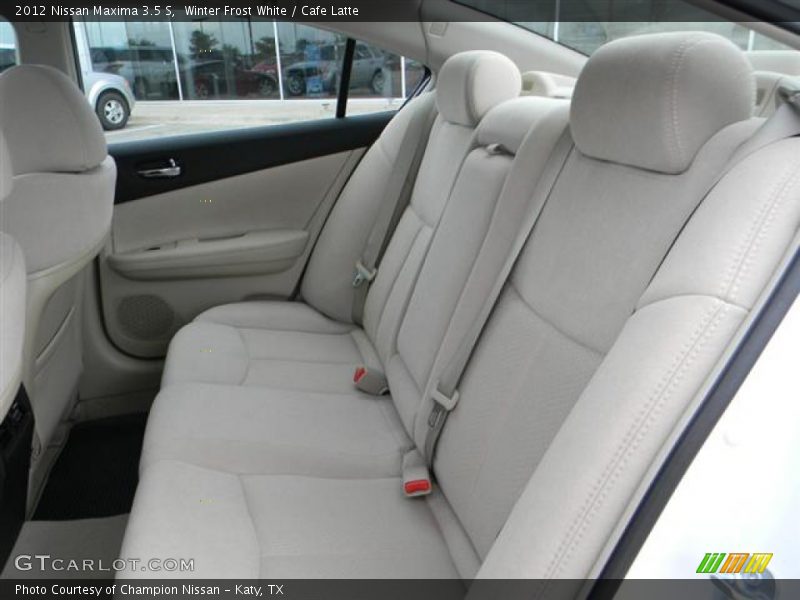 Winter Frost White / Cafe Latte 2012 Nissan Maxima 3.5 S