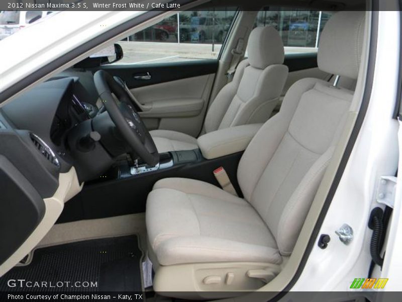  2012 Maxima 3.5 S Cafe Latte Interior