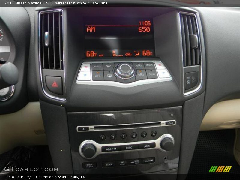 Controls of 2012 Maxima 3.5 S