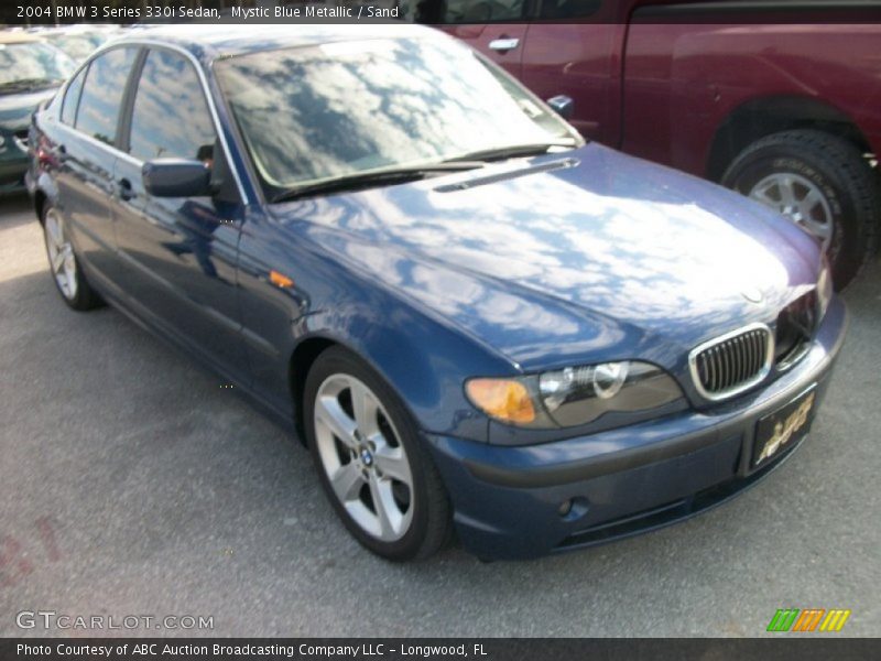 Mystic Blue Metallic / Sand 2004 BMW 3 Series 330i Sedan