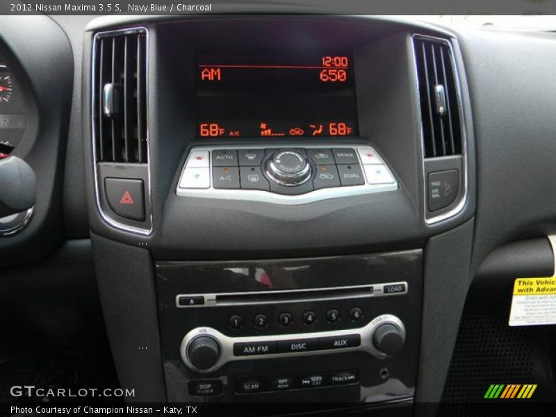 Navy Blue / Charcoal 2012 Nissan Maxima 3.5 S