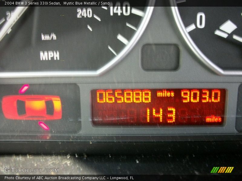 Mystic Blue Metallic / Sand 2004 BMW 3 Series 330i Sedan
