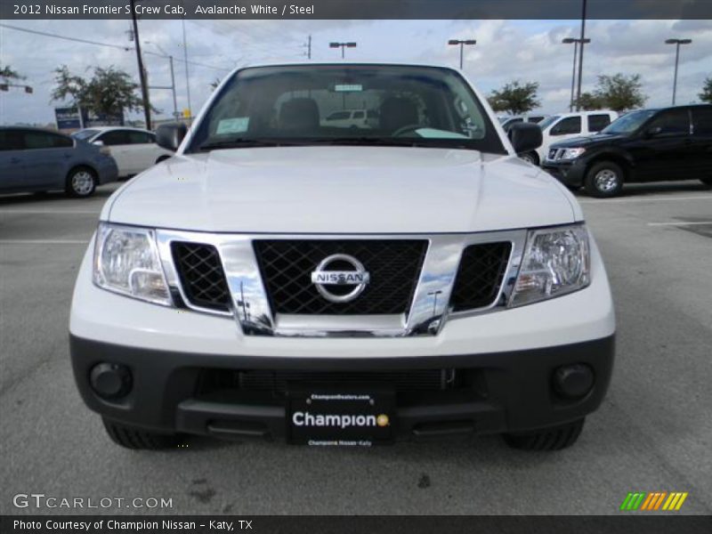 Avalanche White / Steel 2012 Nissan Frontier S Crew Cab