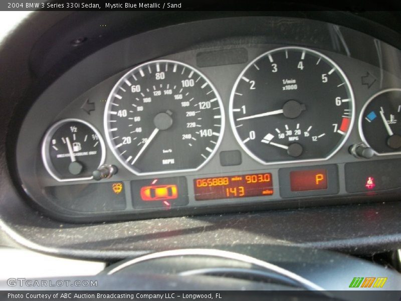 Mystic Blue Metallic / Sand 2004 BMW 3 Series 330i Sedan