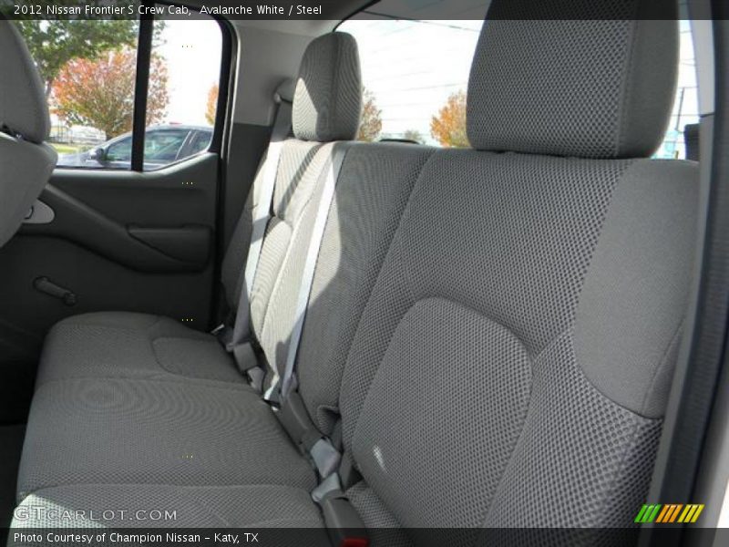 Avalanche White / Steel 2012 Nissan Frontier S Crew Cab