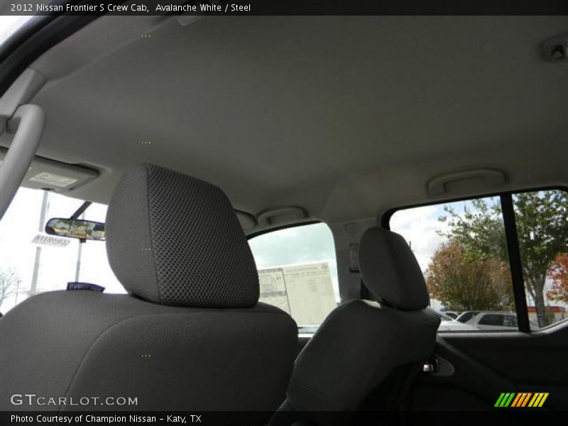 Avalanche White / Steel 2012 Nissan Frontier S Crew Cab