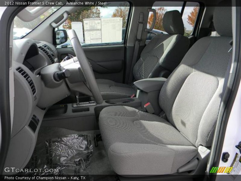 Avalanche White / Steel 2012 Nissan Frontier S Crew Cab