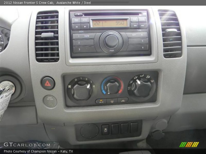 Avalanche White / Steel 2012 Nissan Frontier S Crew Cab