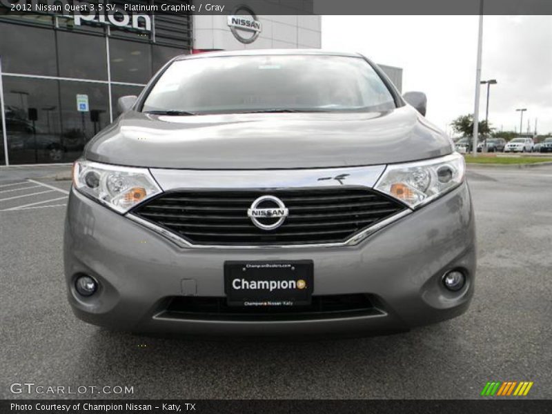 Platinum Graphite / Gray 2012 Nissan Quest 3.5 SV