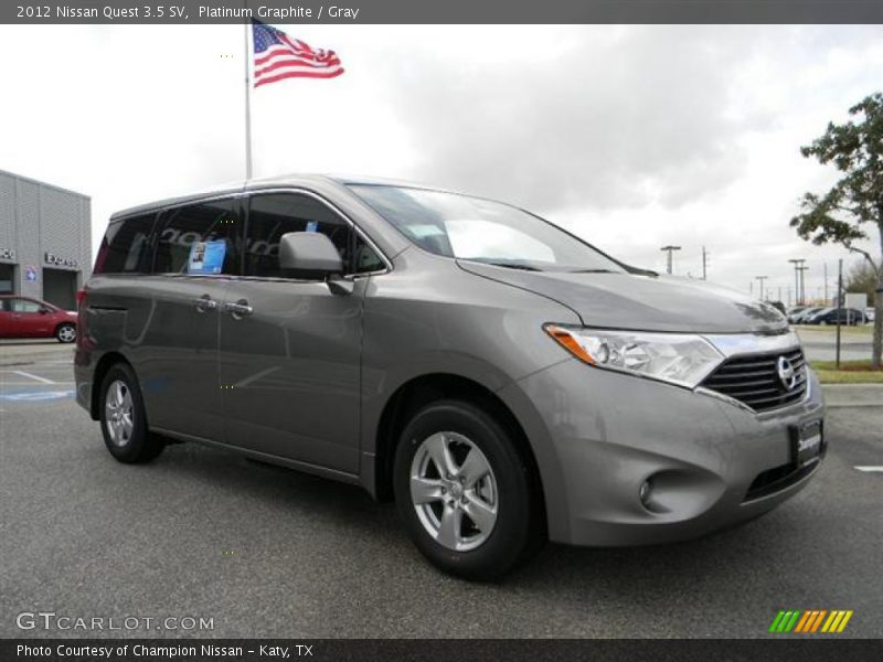 Platinum Graphite / Gray 2012 Nissan Quest 3.5 SV