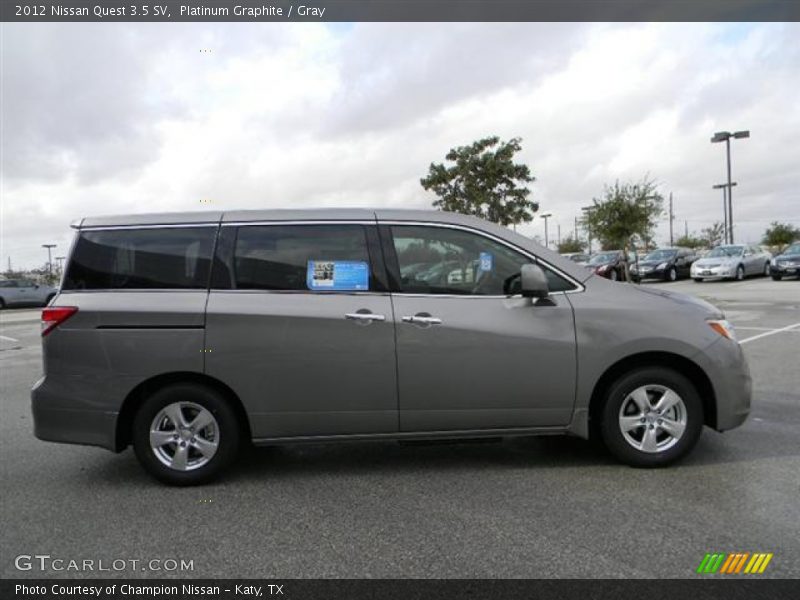 Platinum Graphite / Gray 2012 Nissan Quest 3.5 SV