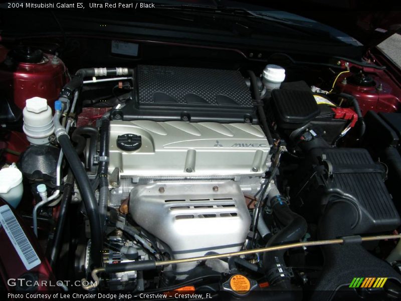 Ultra Red Pearl / Black 2004 Mitsubishi Galant ES