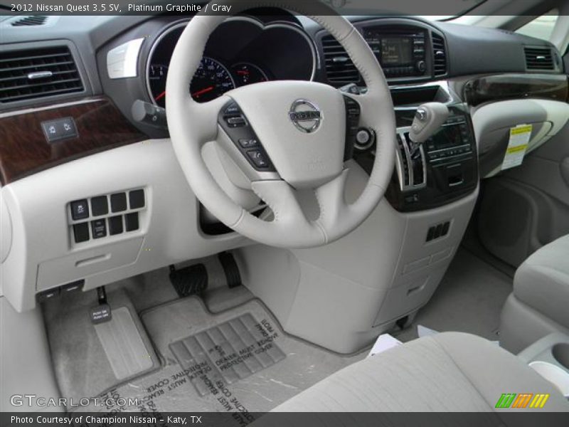 Platinum Graphite / Gray 2012 Nissan Quest 3.5 SV