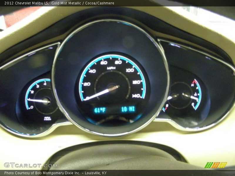 Gold Mist Metallic / Cocoa/Cashmere 2012 Chevrolet Malibu LS